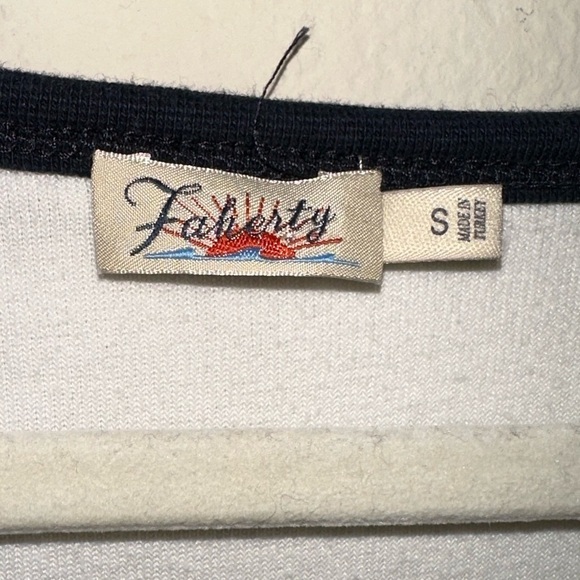 Faherty White and Black Jumpsuit with Drawstring Waist - Picture 3 of 9